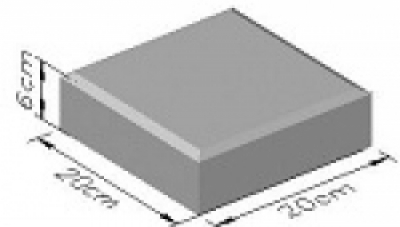 Square 200x200x60MM (CYS EN 1339:2003)